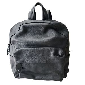 Coach Black Pebble Leather Campus Backpack Bag